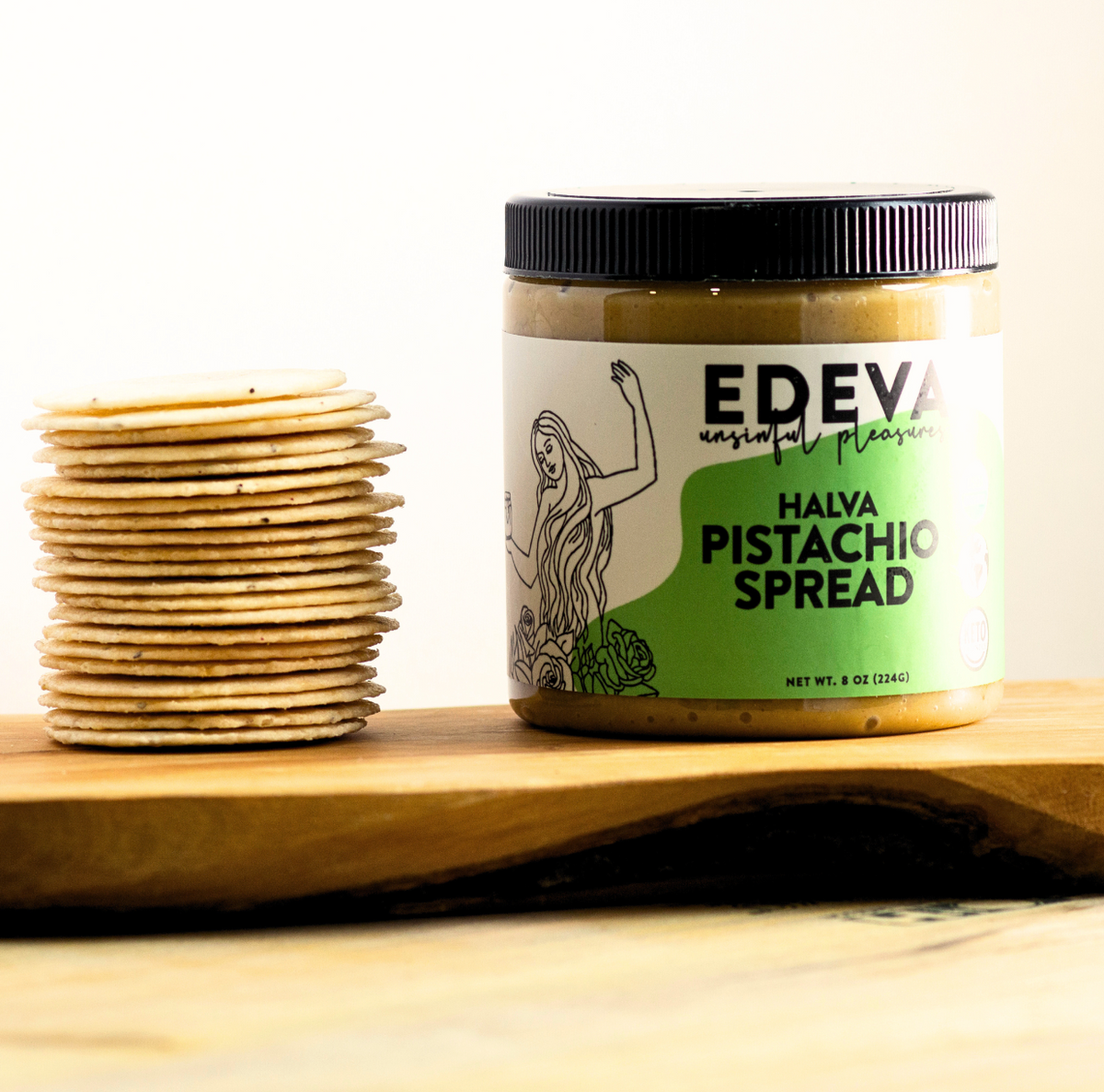 Edeva Halva Pistachio Spread jar