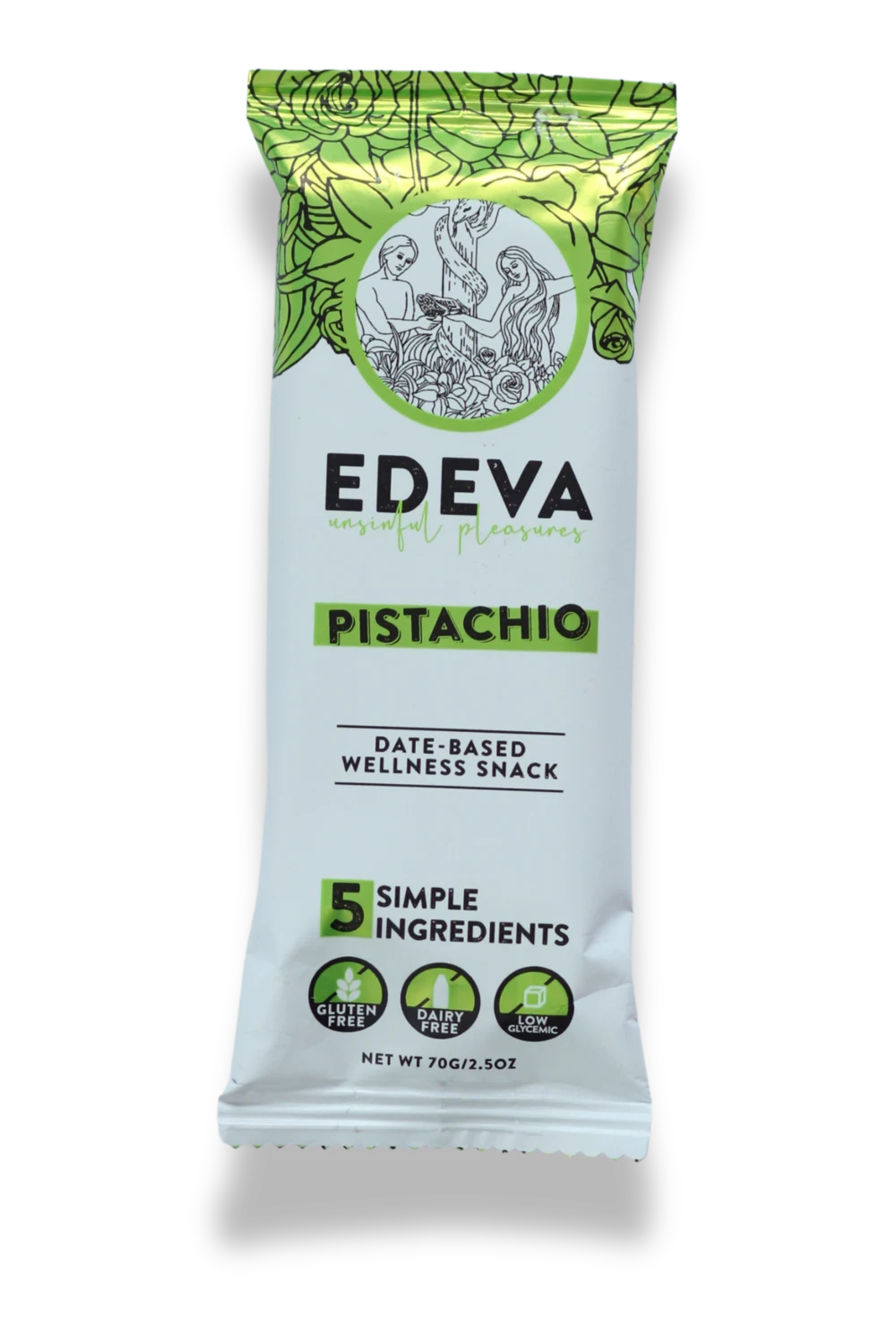 EDEVA Pistachio Date Bar package front