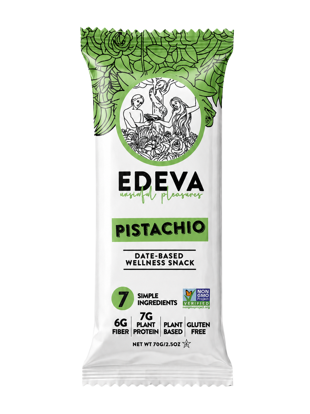 EDEVA Pistachio Date Bar package front