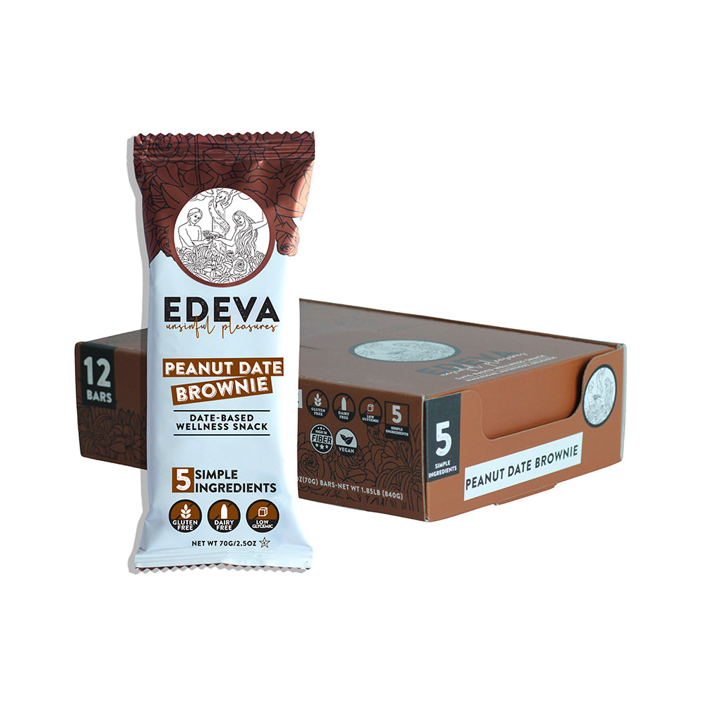 Peanut Date Brownie - Pack of 12