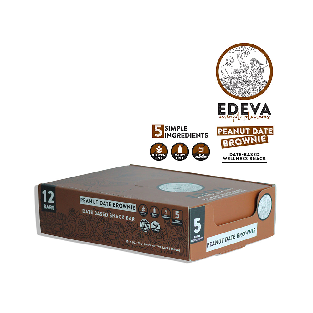 Peanut Date Brownie - Pack of 12