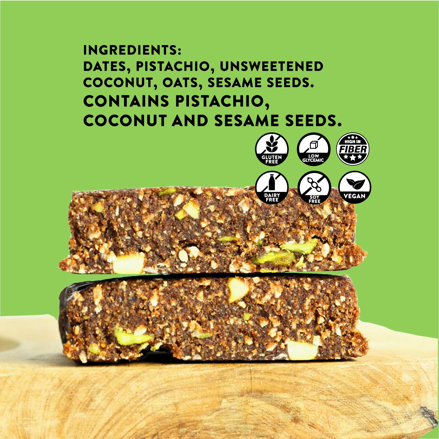 Pistachio Wellness Bar - Pack of 6