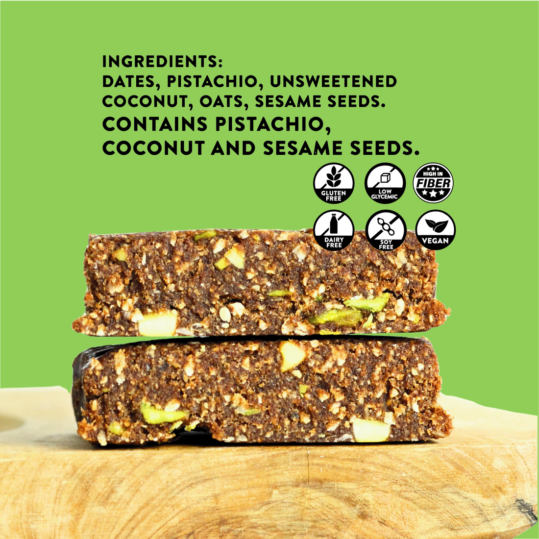 Pistachio Wellness Bar - Pack of 6