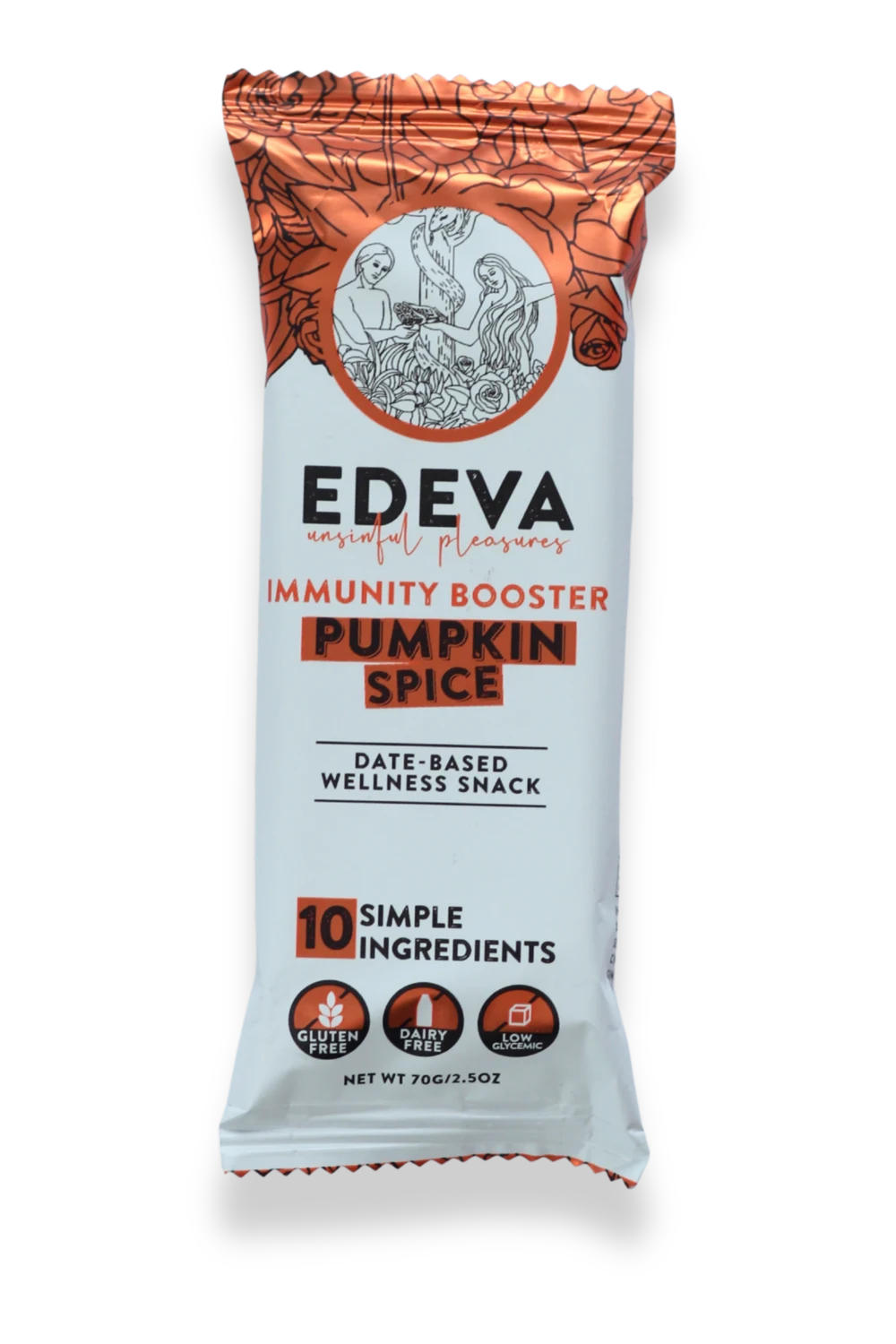EDEVA Pumpkin Spice Immunity Booster Date Bar package front